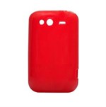HTC Wildfire S silikondeksel (rød)